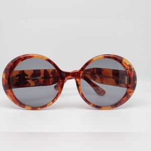 Vintage (1955) Coco Channel Tortoise Round Sunglasses